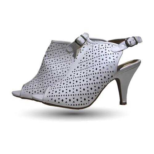 Sandale femme blanche troue