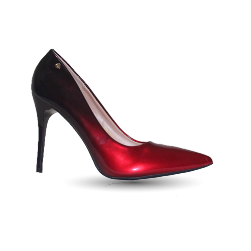 Escarpin Femme Vernis  Rouge Dégradé Haut Talon