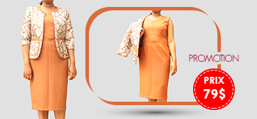 Robe maron veste Enlin