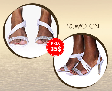 Sandale talon contempo bling